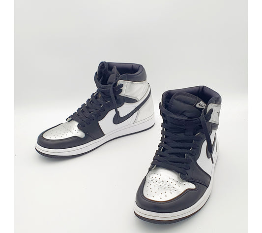 Nike Air Jordan 1 Mid Silver Toe Gr. EU 42 / 27 cm