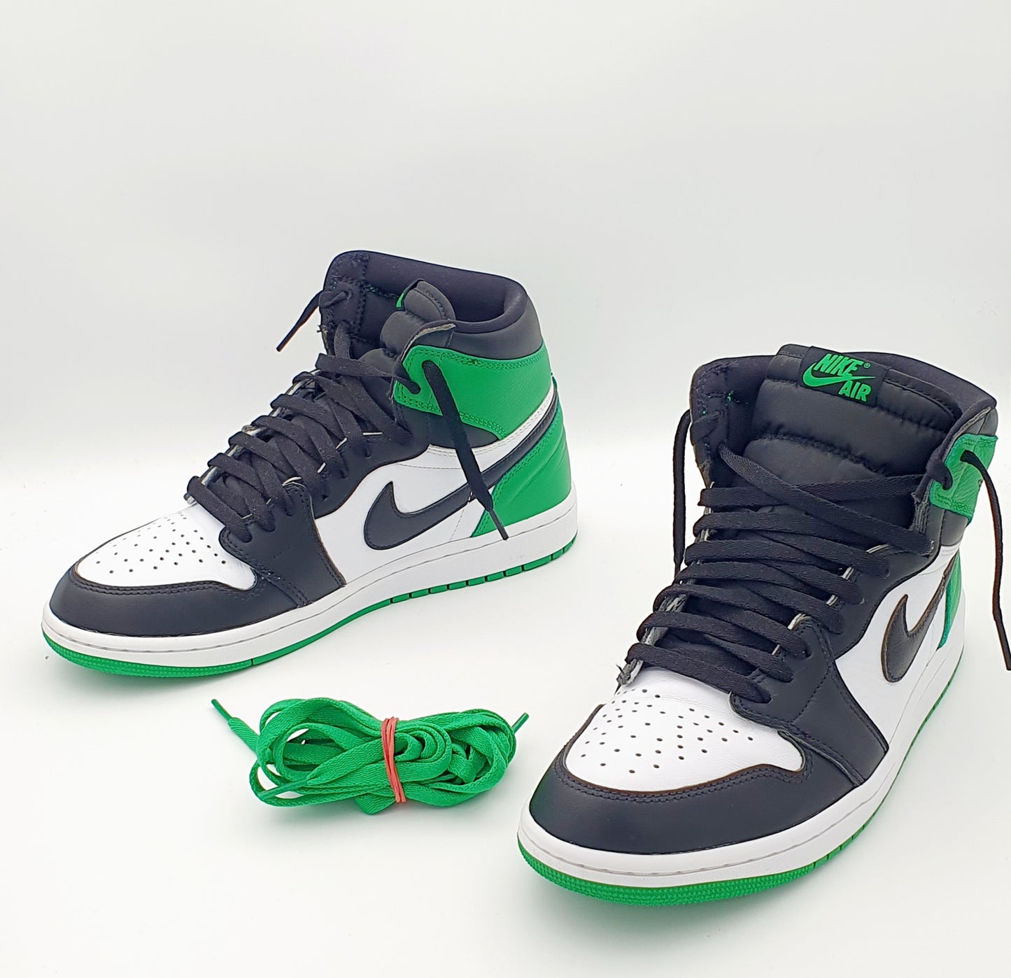 Nike Air Jordan 1  High Black Green Gr. EU 42.5 / 27 cm