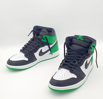 Nike Air Jordan 1  High Black Green Gr. EU 42.5 / 27 cm