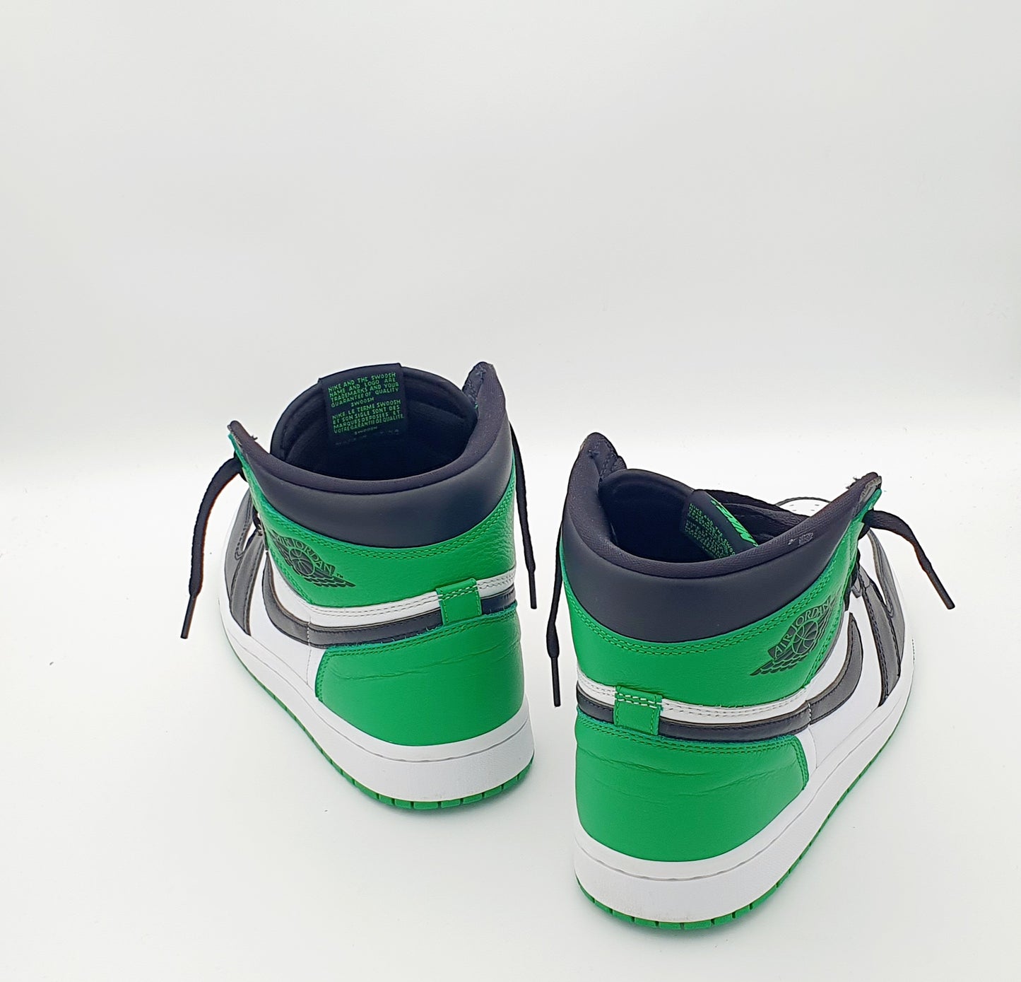 Nike Air Jordan 1  High Black Green Gr. EU 42.5 / 27 cm
