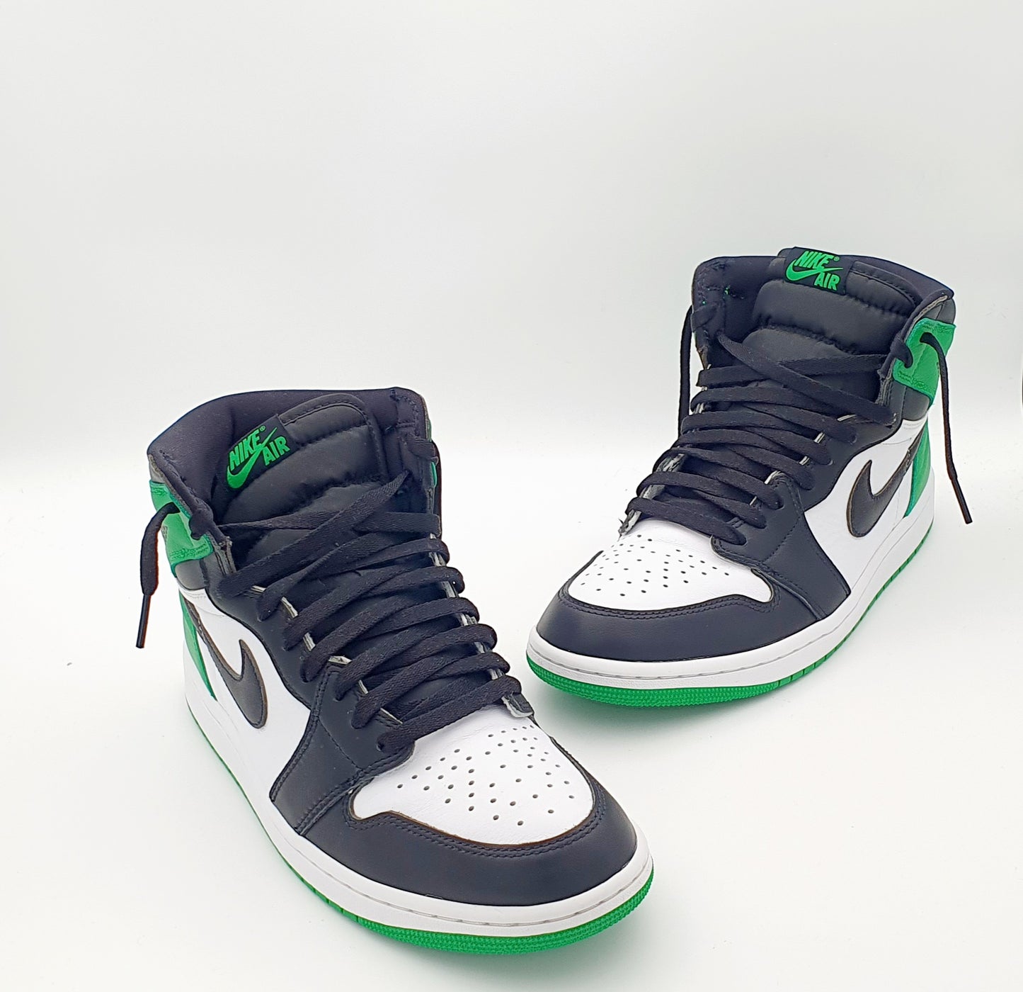 Nike Air Jordan 1  High Black Green Gr. EU 42.5 / 27 cm