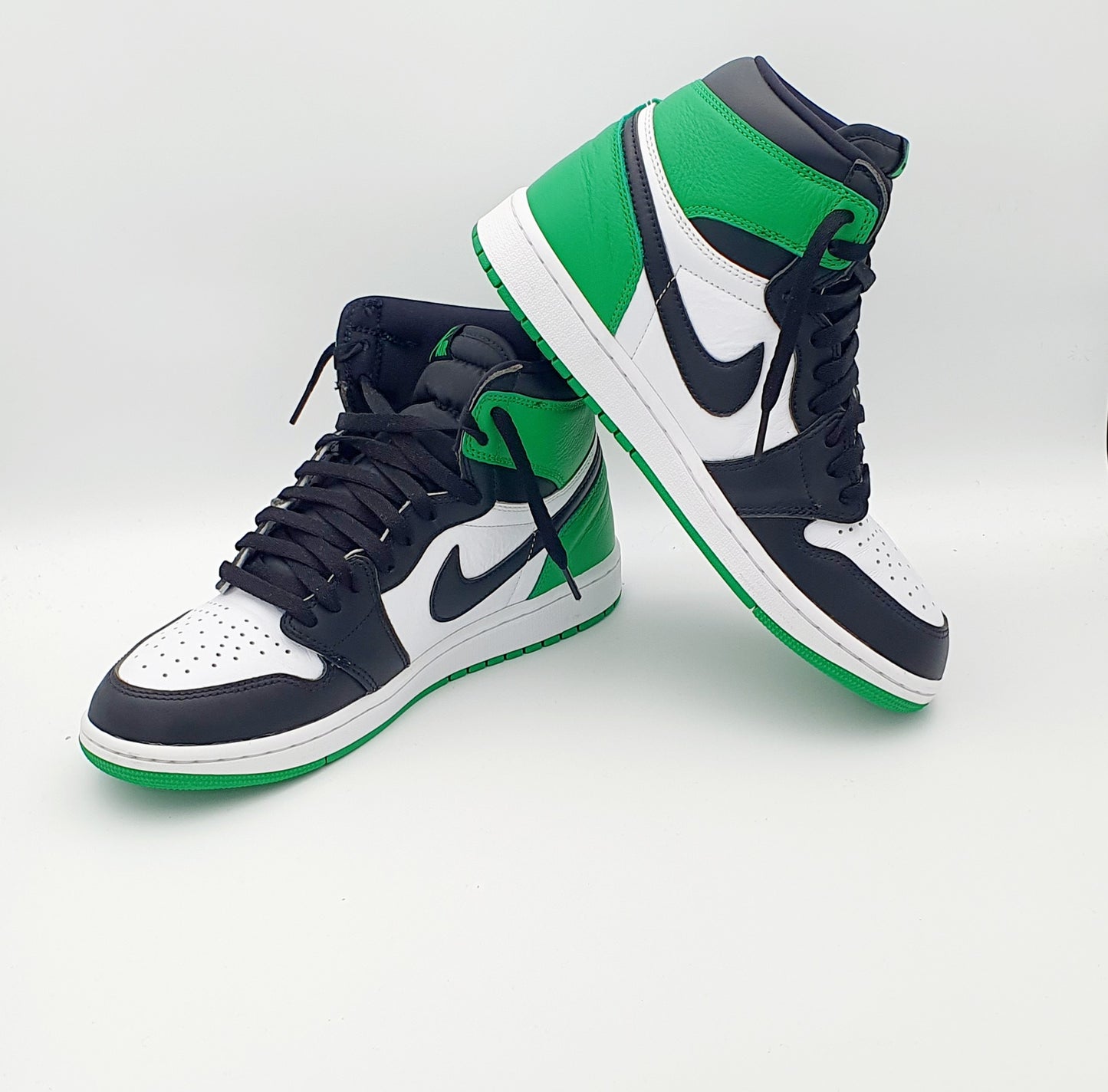 Nike Air Jordan 1  High Black Green Gr. EU 42.5 / 27 cm