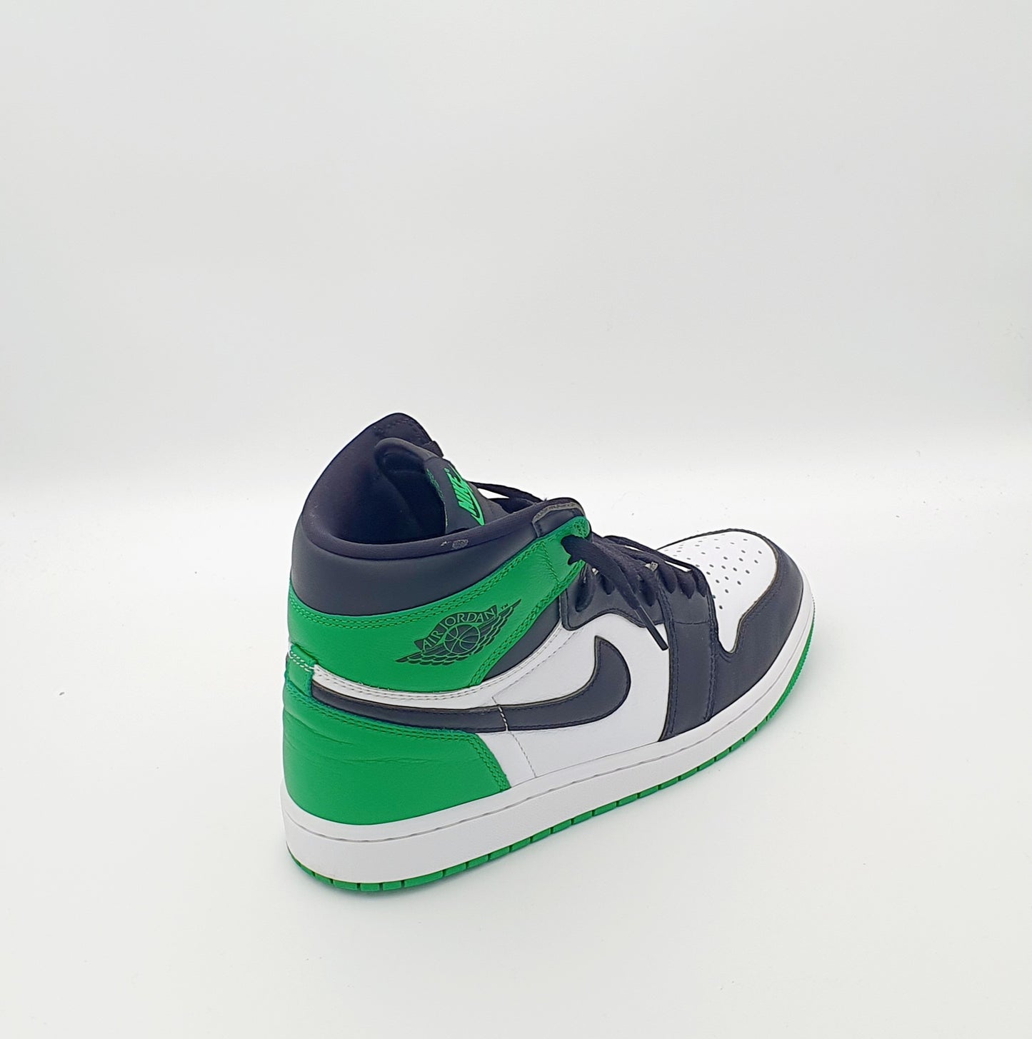 Nike Air Jordan 1  High Black Green Gr. EU 42.5 / 27 cm