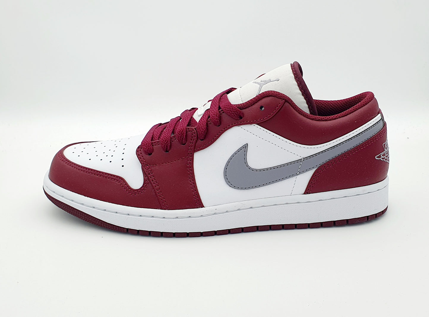 Nike Air Jordan 1 Low White Bordeaux  Gr. EU 45 29 cm