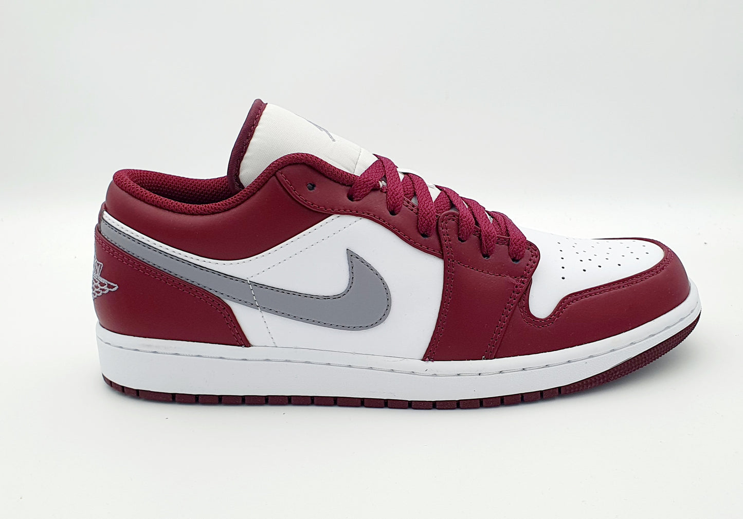 Nike Air Jordan 1 Low White Bordeaux  Gr. EU 45 29 cm