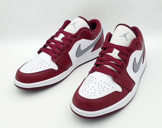 Nike Air Jordan 1 Low White Bordeaux  Gr. EU 45 29 cm