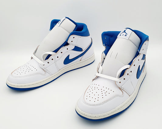 Nike Air Jordan 1 Mid White Blue