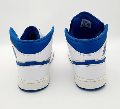 Nike Air Jordan 1 Mid White Blue