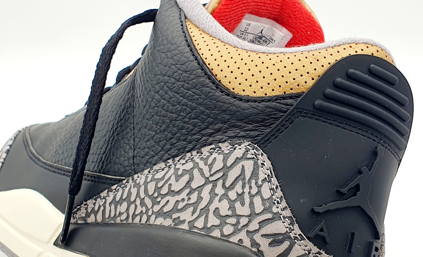 Nike Air Jordan Retro 3 Gold Black Gr. EU 44.5 29 cm
