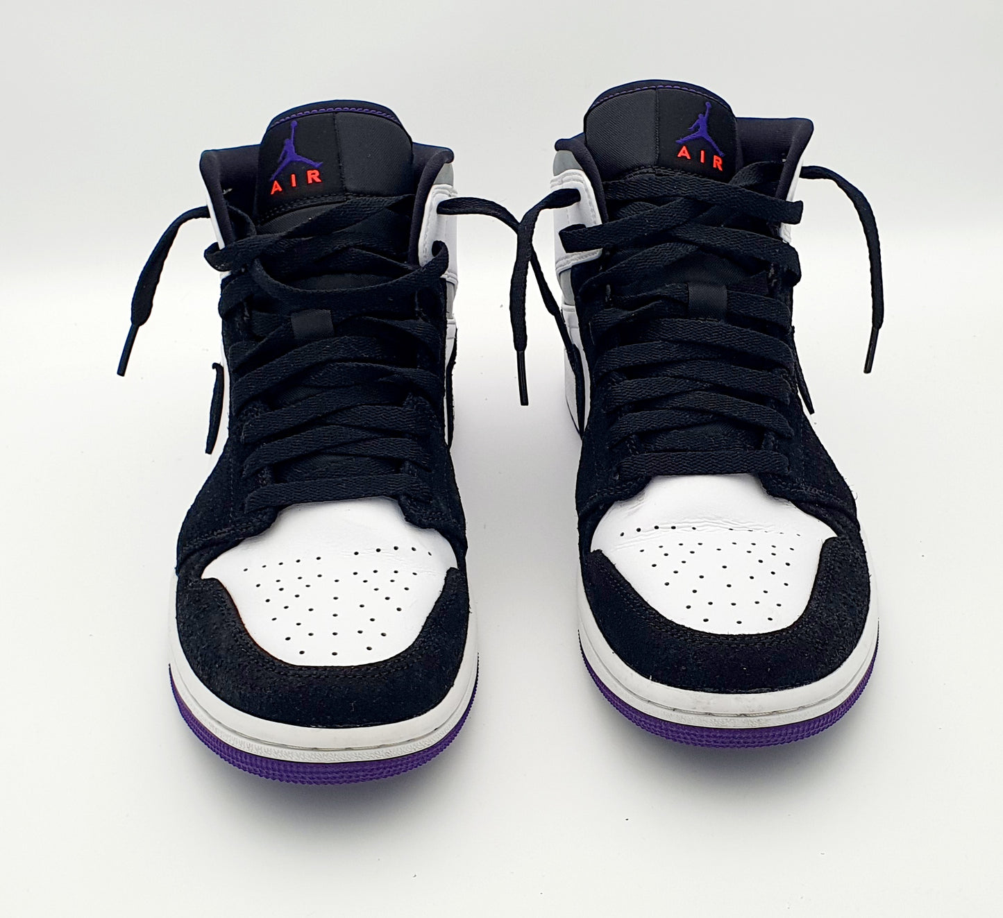 Nike Air Jordan 1 Mid Varsity Purple Black Gr. EU 42 / 26.5 cm
