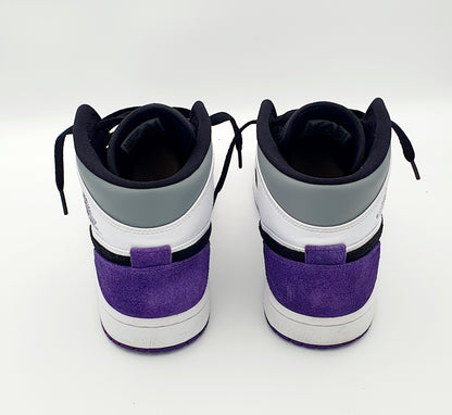 Nike Air Jordan 1 Mid Varsity Purple Black Gr. EU 42 / 26.5 cm