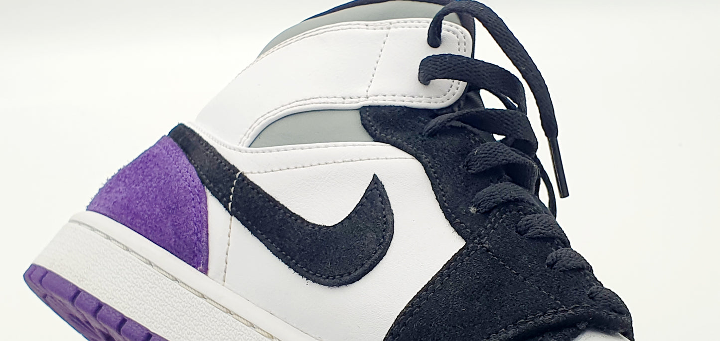 Nike Air Jordan 1 Mid Varsity Purple Black Gr. EU 42 / 26.5 cm
